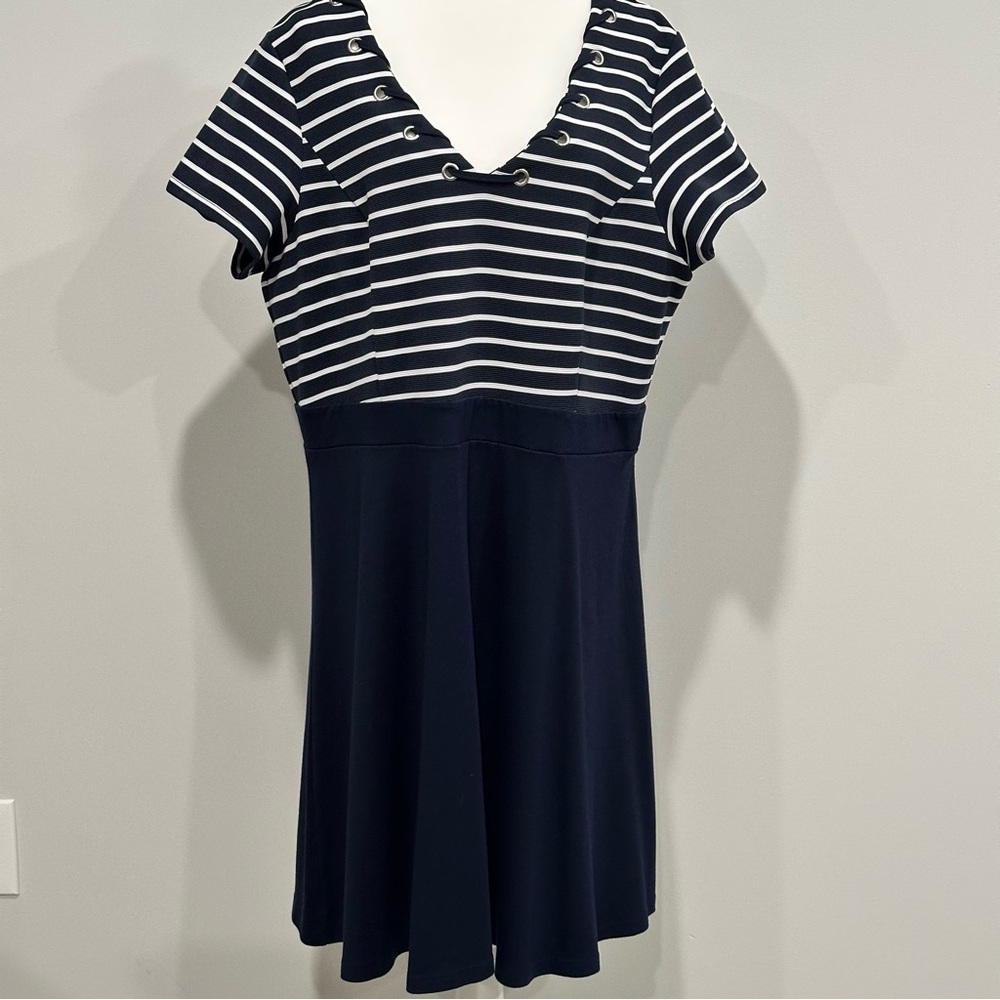 City Chic Sailor Strip Dress